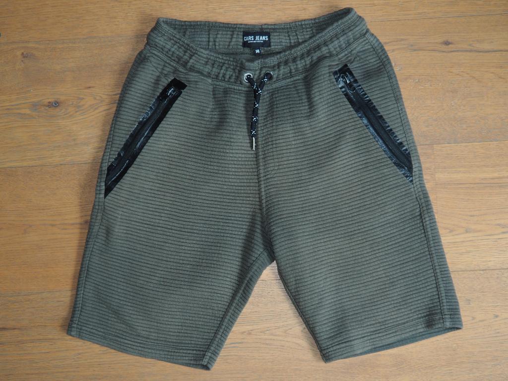 Groene korte broek Cars Jeans maat 14 / 164, Broek, Gebruikt, Ophalen of Verzenden, Jongen