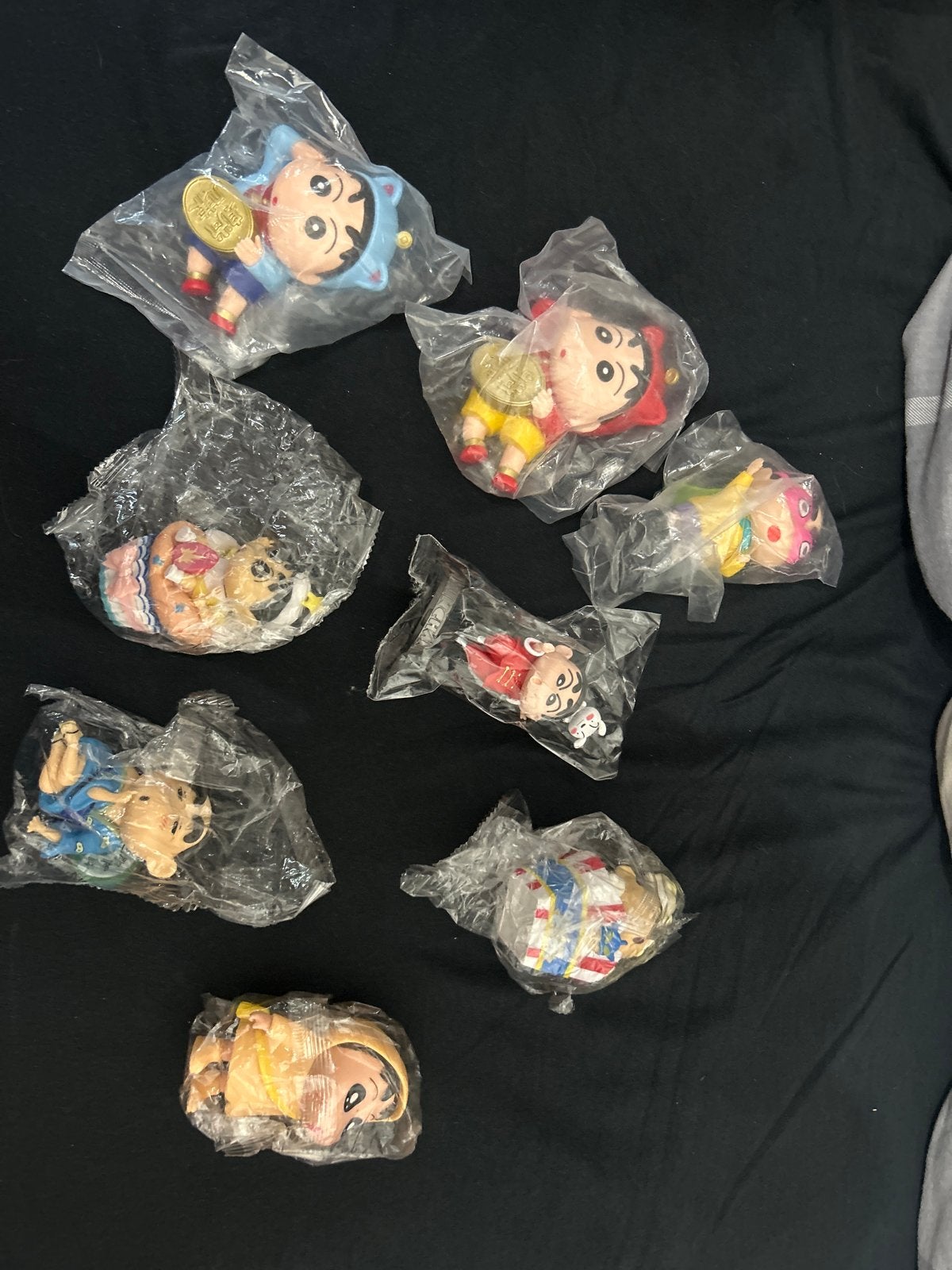 Set van 8 Shinnosuke Nohara figuren - nieuw in verpakking, Ophalen of Verzenden, Nieuw