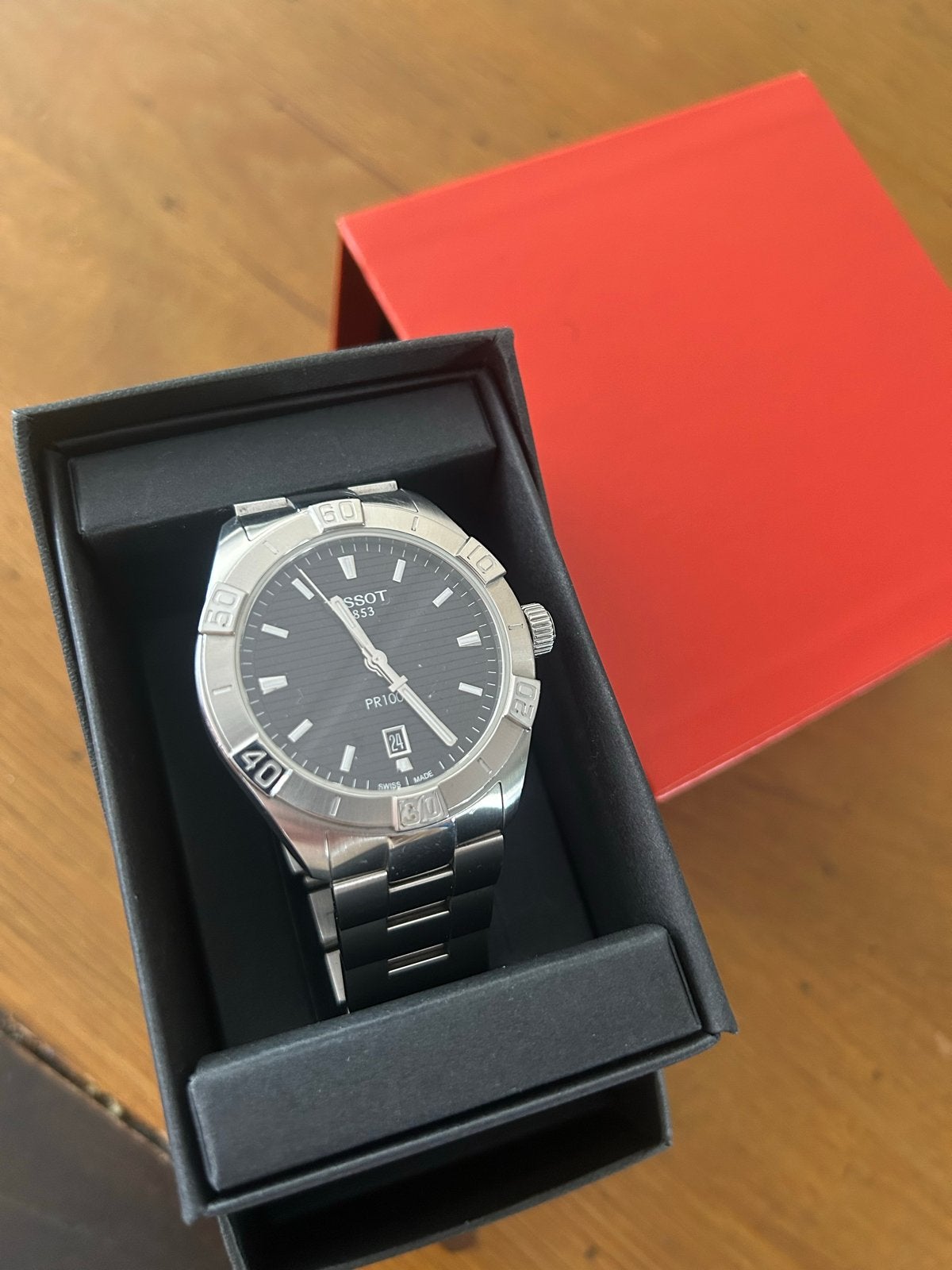 Tissot PR100 Heren Horloge, Overige merken, Staal, Polshorloge, Ophalen of Verzenden