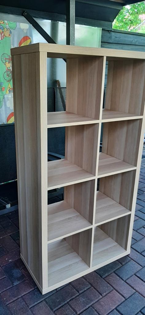 Ikea kallax Vakkenkast 2x4 eiken, Ophalen, Zo goed als nieuw