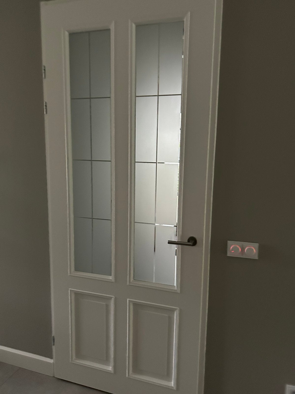 Svedex witte paneeldeur/glas CA-04, Ophalen, 80 tot 100 cm, 215 cm of meer, Binnendeur