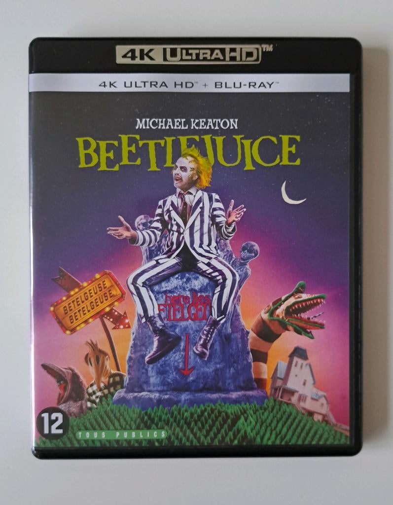 Beetlejuice 4K Ultra HD + Blu-Ray - Tim Burton Klassieker, Ophalen of Verzenden, Zo goed als nieuw, Klassiekers