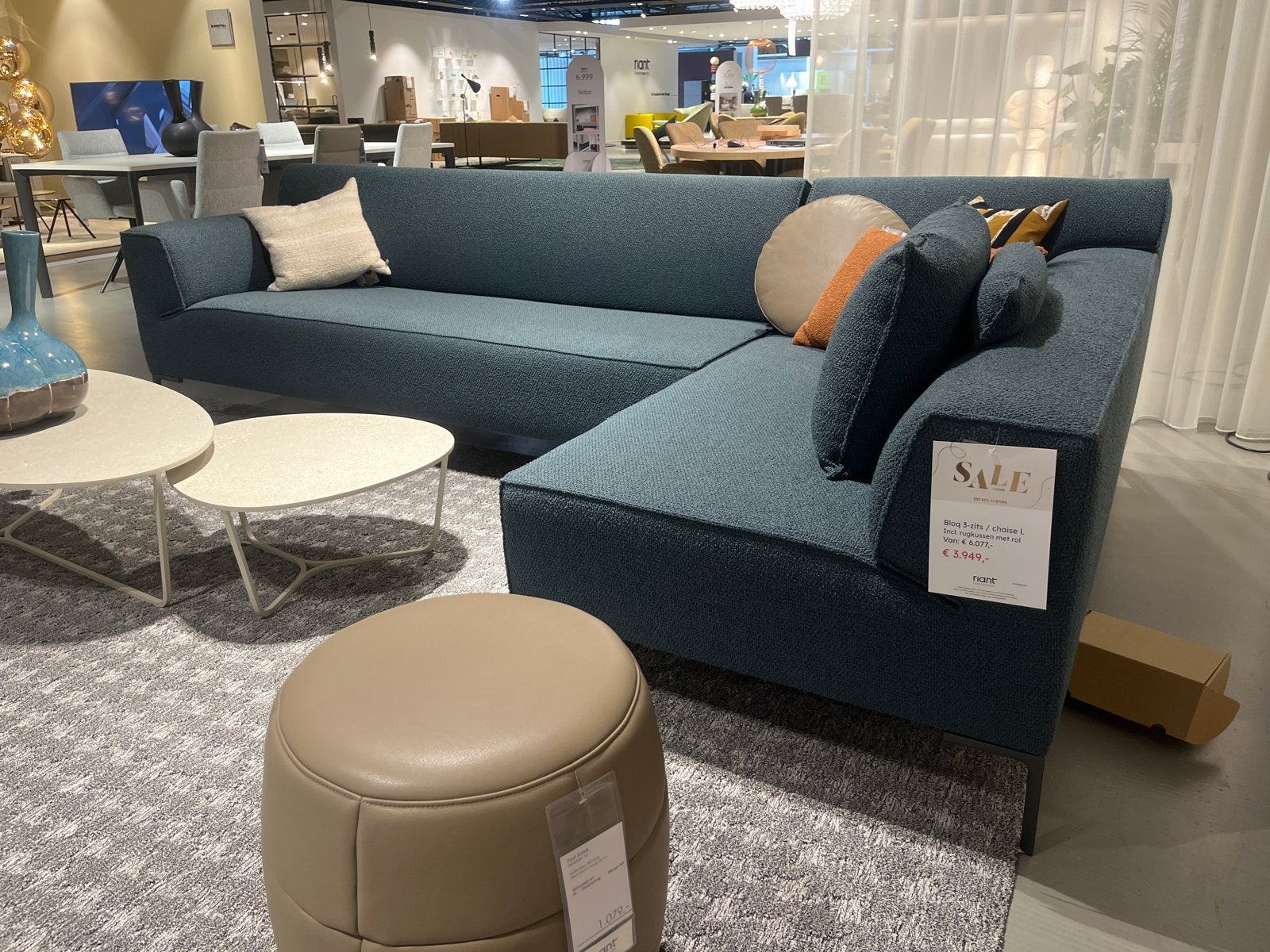 Design bank Bloq van Design on Stock - Showroommodel, Ophalen, Zo goed als nieuw, Stof