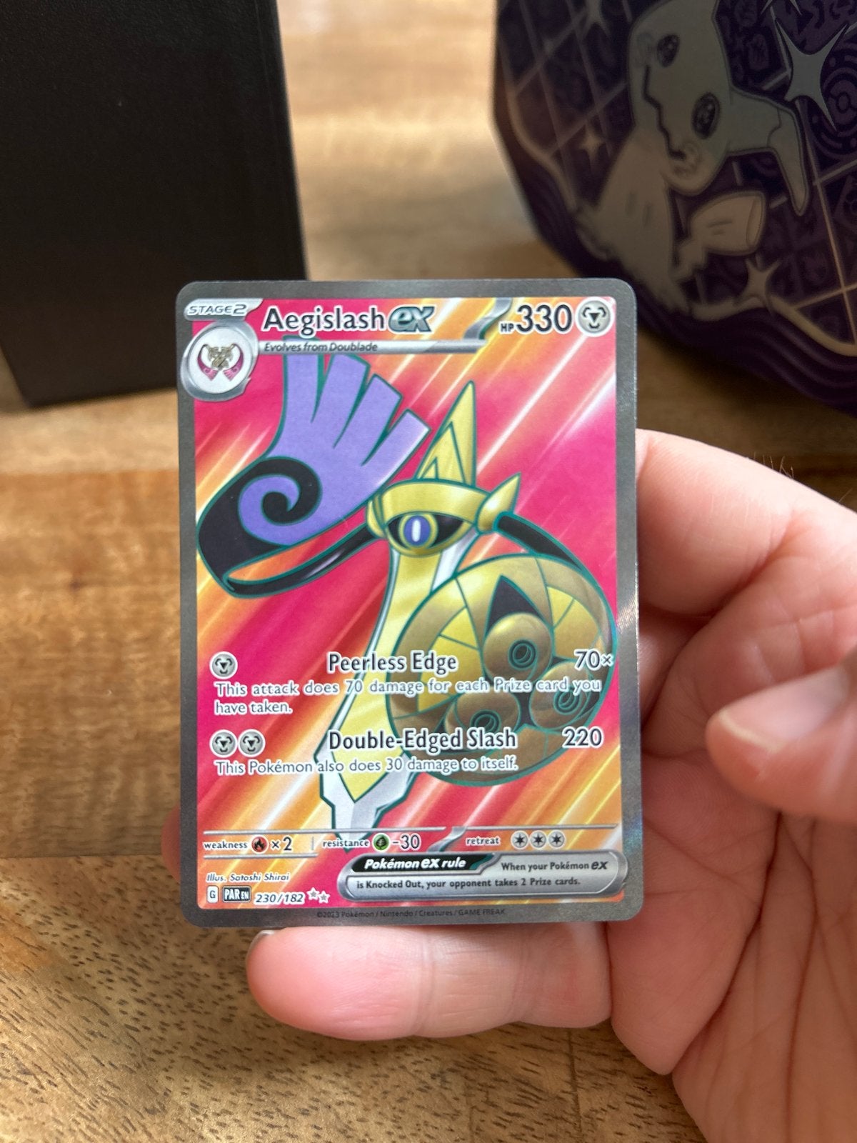 Aegislash EX #230 - NM Pokémon Kaart, Ophalen of Verzenden, Zo goed als nieuw, Losse kaart