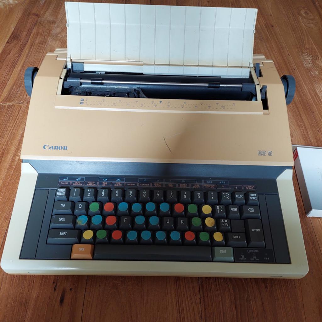 Typemachine Canon ES 5, Diversen, Typemachines, Ophalen