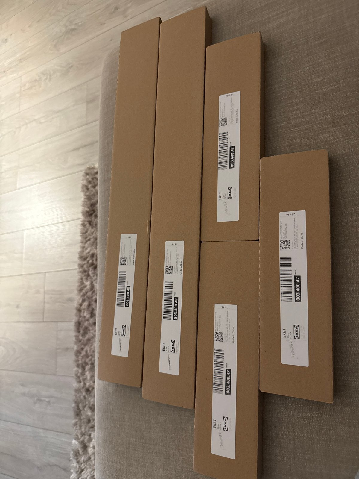 IKEA EKET Wandrail - 5 stuks (3x 70cm, 2x 35cm), Ophalen, Nieuw