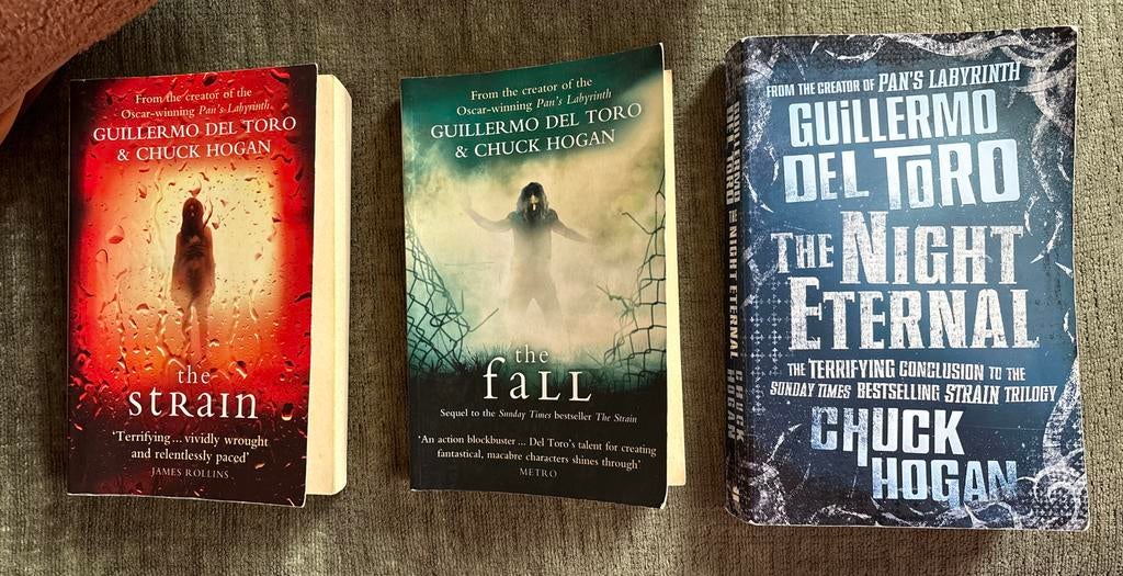 The Strain Trilogie: The Strain, The Fall, The Night Eternal, Ophalen of Verzenden, Gelezen, Wereld overig