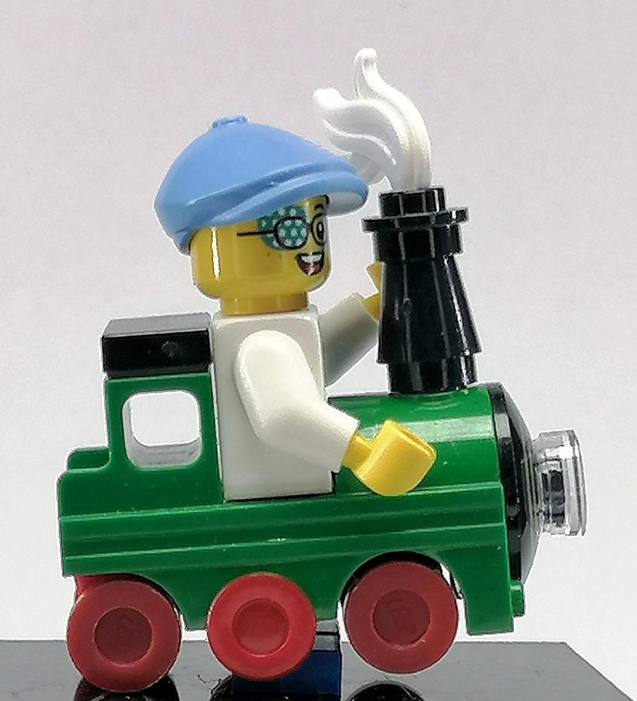 Lego minifiguur Treinjochie € 2,50, Ophalen of Verzenden, Zo goed als nieuw, Minifiguur, Lego