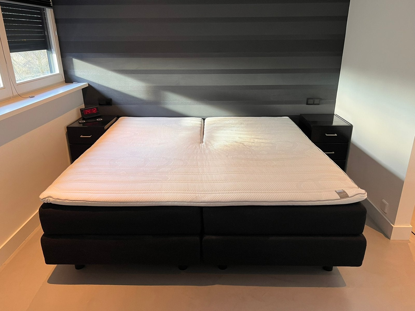 Twee persoons elektrische boxspring, Ophalen, Zo goed als nieuw, Tweepersoons, 180 cm
