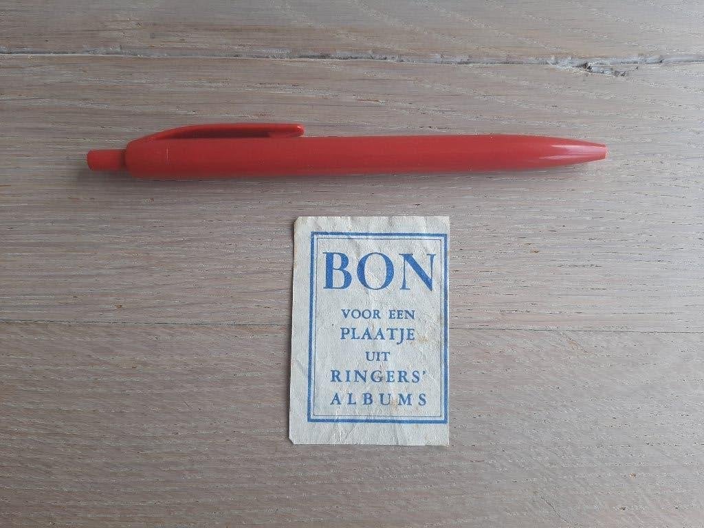 bon Ringers chocolade Plaatjesalbum, 1941 Alkmaar Rotterdam, Gebruikt, Verzenden, Overige typen, Ringers