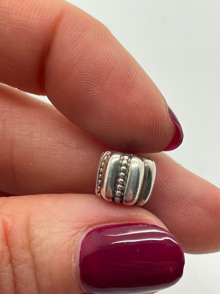 D356 Pandora zilveren stopper bedel, Pandora, Ophalen of Verzenden, X, Zilver