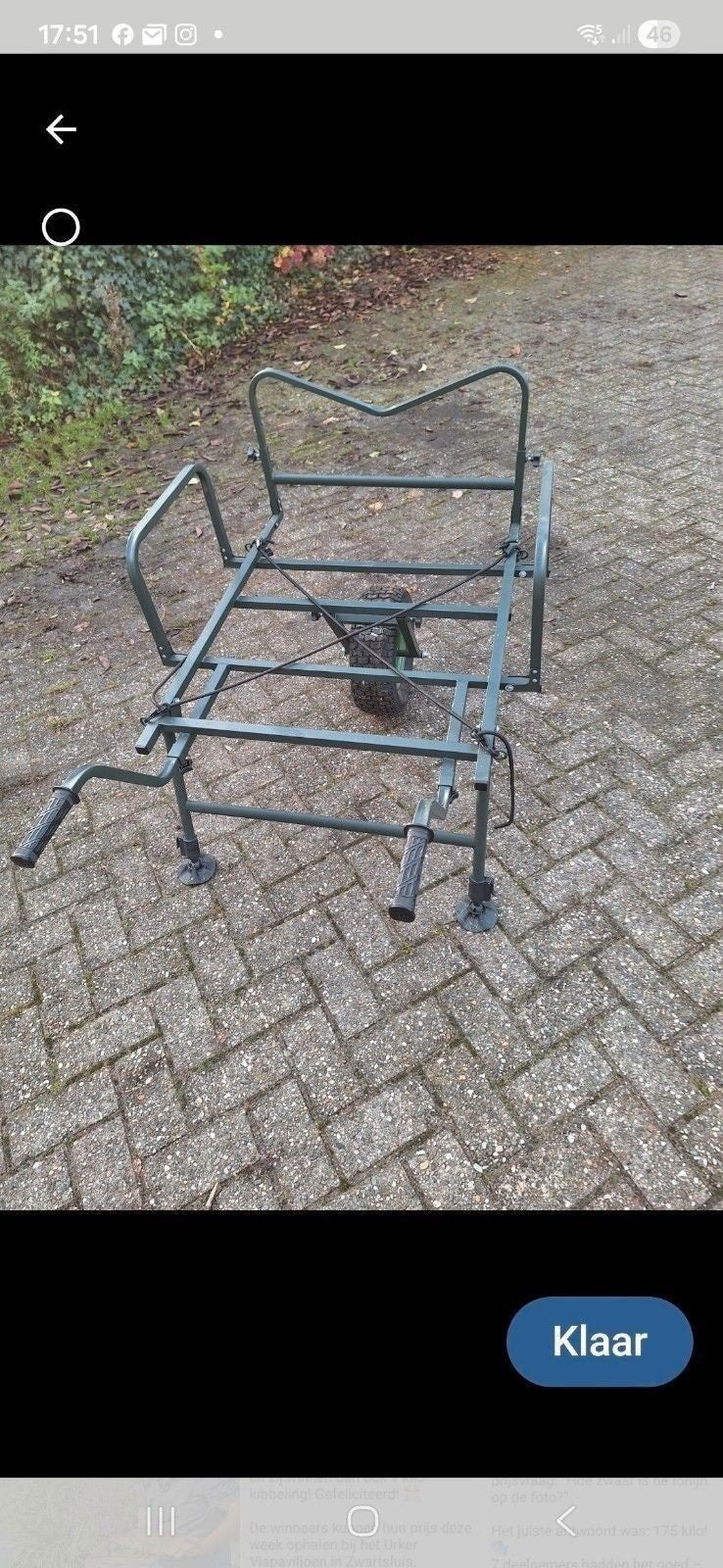 Viskar inklapbaar met afneembaar wiel, Ophalen of Verzenden, Gebruikt, Overige typen