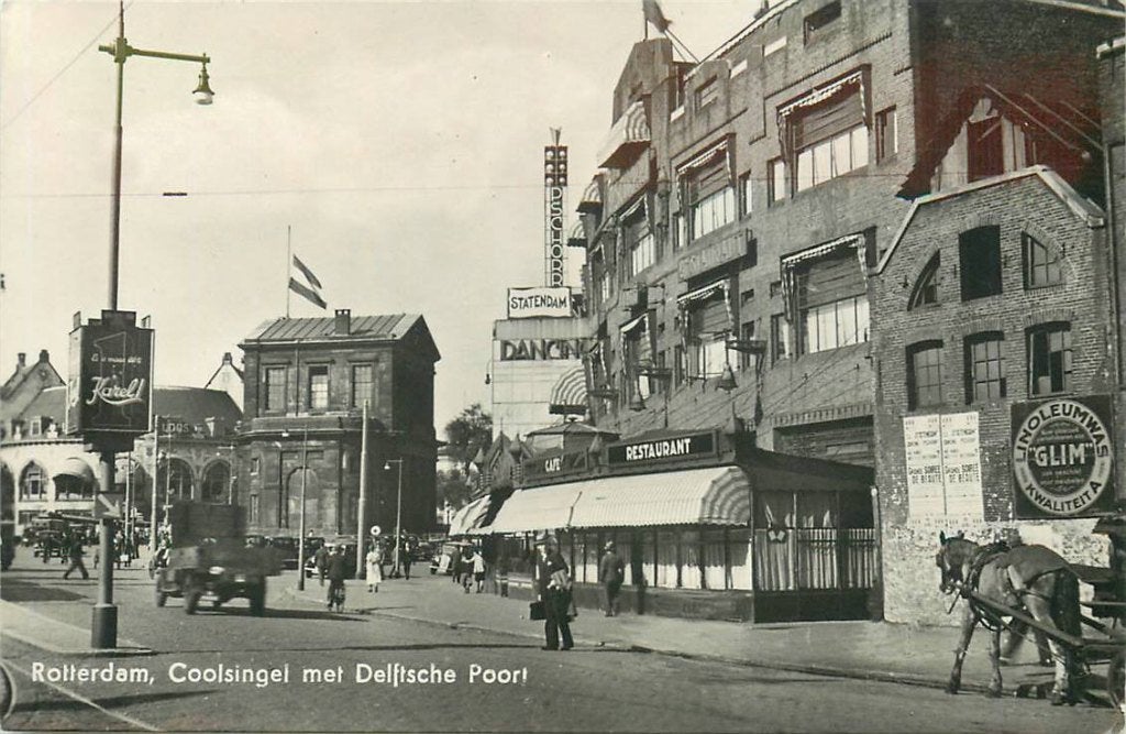 388-212-023 Rotterdam Coolsingel met Delftsche Poort, Verzenden, Voor 1920, Zuid-Holland