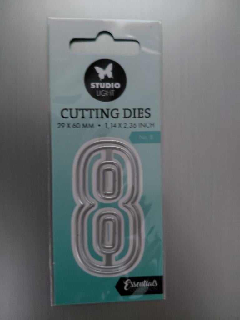 Embossing mal cijfer: 8, Ophalen of Verzenden, Nieuw, Frame of Mal