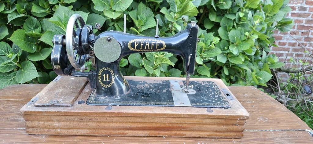 Pfaff vintage naaimachine, Ophalen, Gebruikt, Gietijzer, Overige typen