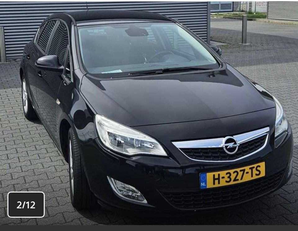 Opel Astra 1.4 74KW 5D 2011 Zwart, Auto's, Voorwielaandrijving, 4 cilinders, 100 pk, Zwart