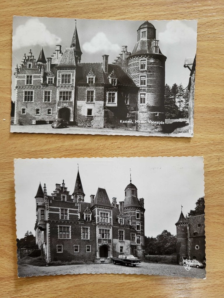 ansicht MHEER Kasteel (2x), Ophalen of Verzenden, Voor 1920, Limburg