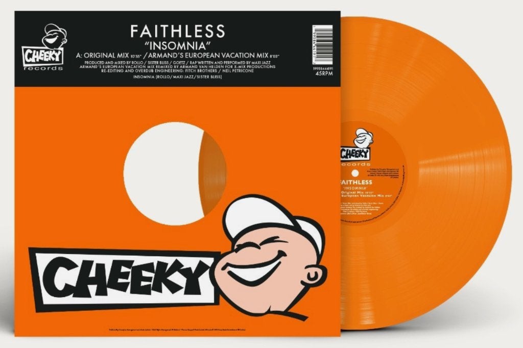 Vinyl Maxisingle Faithless Insomnia 30th ORANGE Vinyl NIEUW, Colored vinyl, Ophalen of Verzenden, 12 inch, Nieuw in verpakking