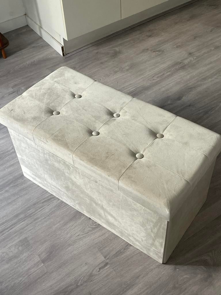 Ottoman storage pouf bank, Overige materialen, Minder dan 50 cm, 50 tot 100 cm, Ophalen of Verzenden