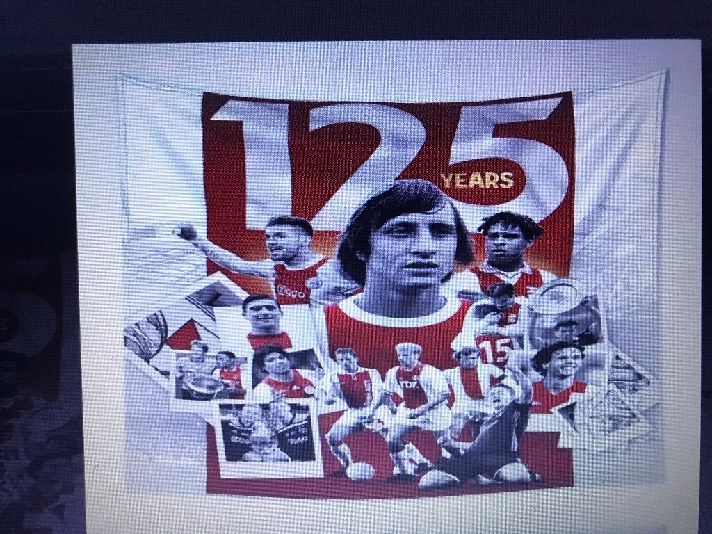 Uniek Legends 125 jaar AJAX jubileum Sport-Wanddoek € 19,95, Verzenden, Nieuw, Ajax