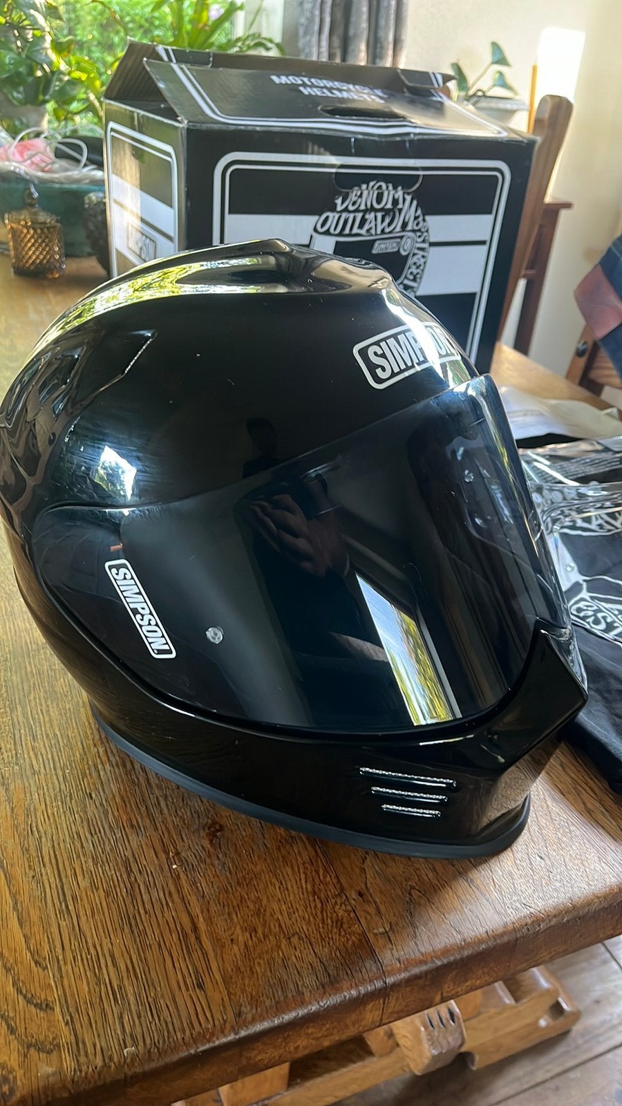Simpson Venom motorhelm M, Ophalen of Verzenden, Tweedehands, Systeemhelm, Overige merken