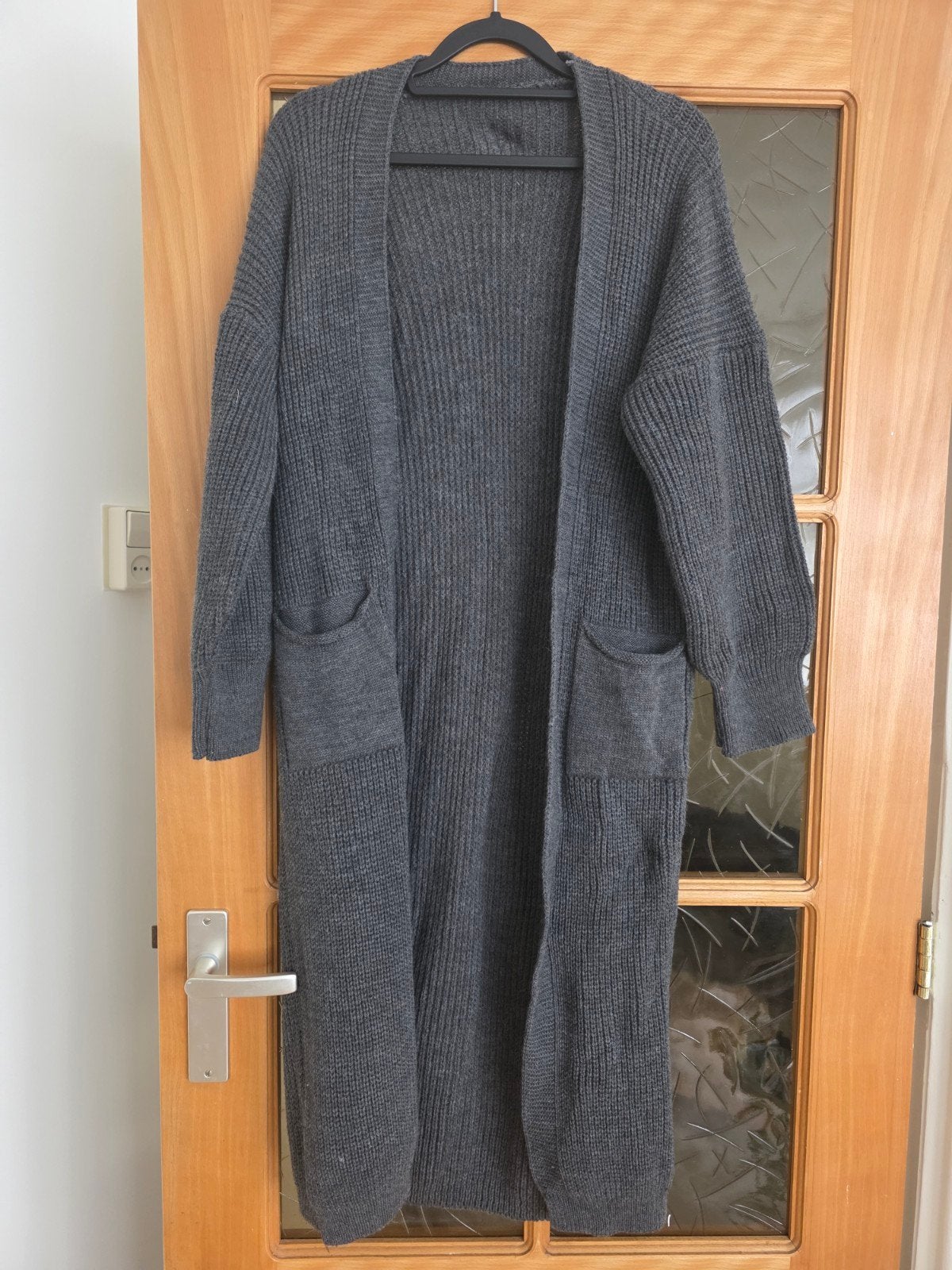 Lange vest donkergrijs, Kleding | Dames, Grote Maten, Ophalen, Nieuw, Grijs, Trui of Vest
