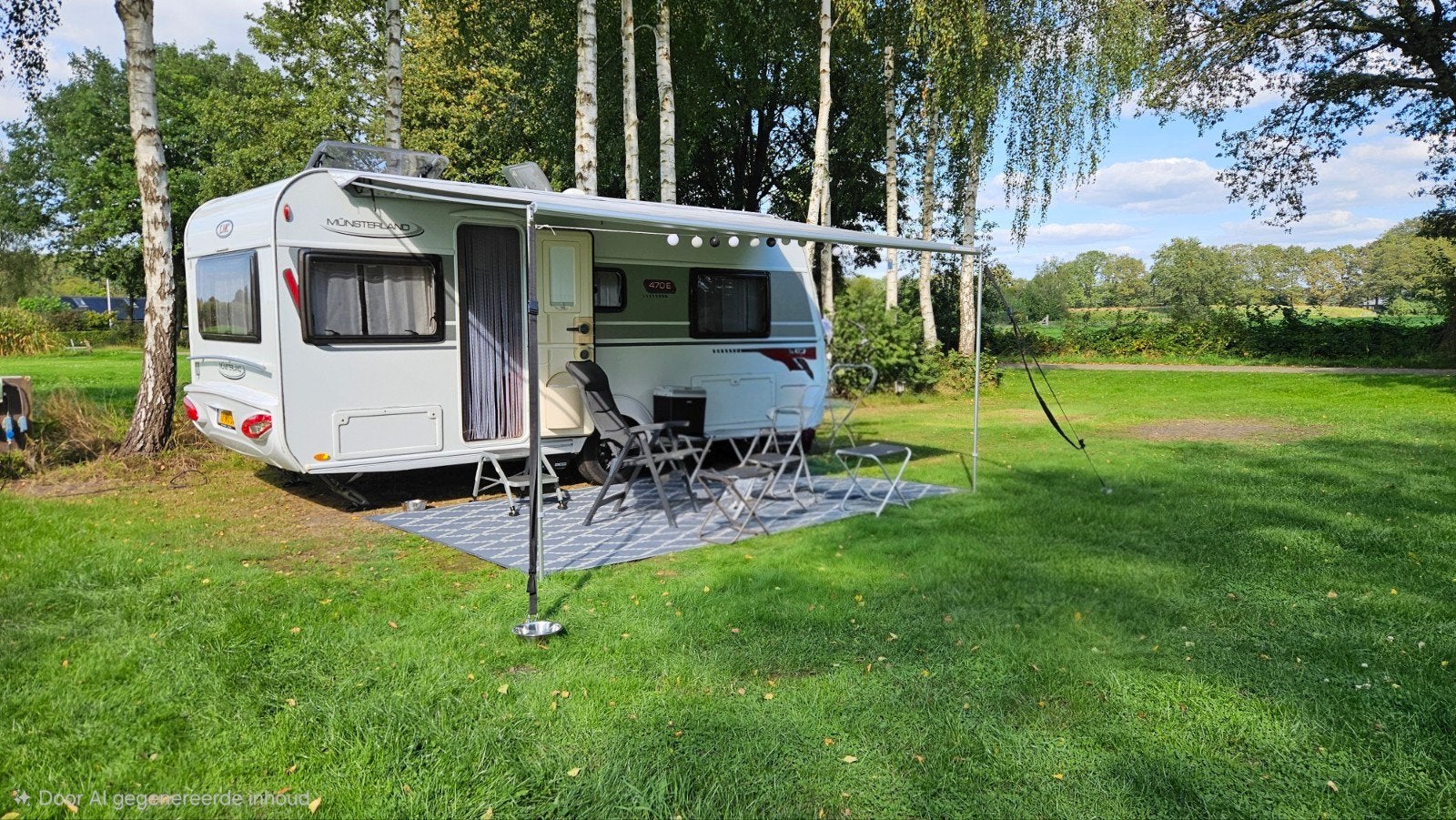 Lmc musica 470 E met lengte bedden, mover, luifel + voortent, Caravans en Kamperen, 2 aparte bedden, Kachel, Particulier, LMC en Münsterland