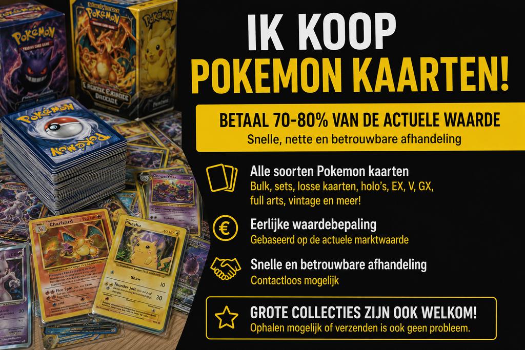 Ik koop jou pokemon kaarten!!, Ophalen, Zo goed als nieuw, Meerdere kaarten