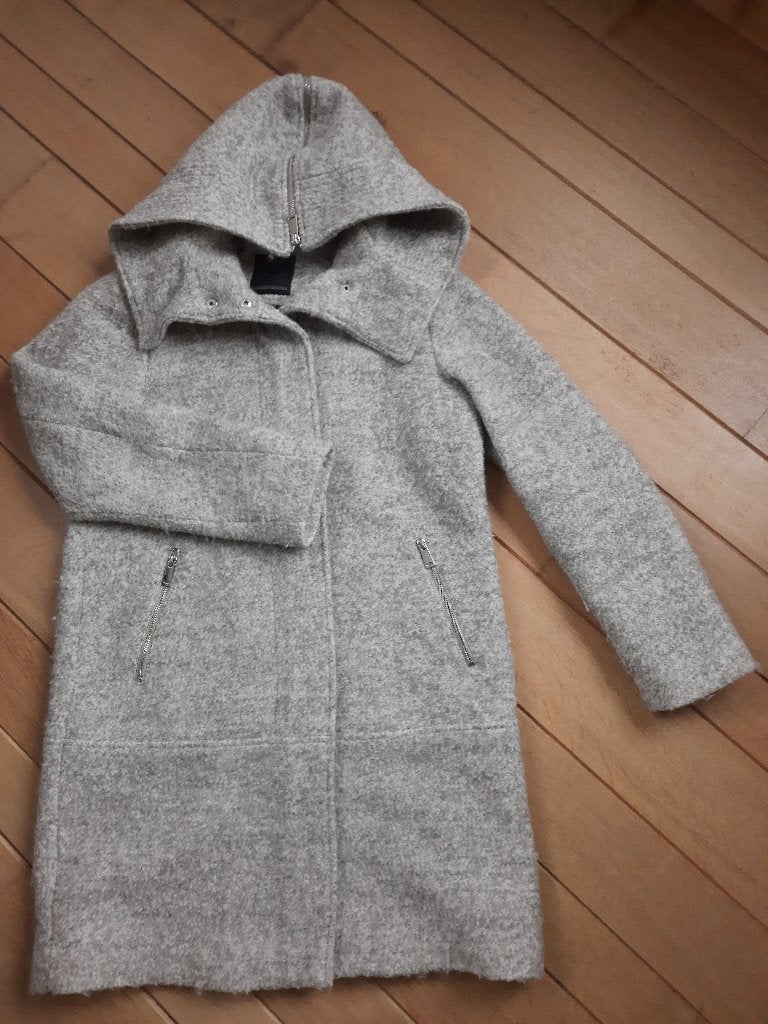 YESSICA jas mantel grijs wit mêlee wol maat 38, Kleding | Dames, Maat 38/40 (M), Yessica, Ophalen of Verzenden, Zo goed als nieuw