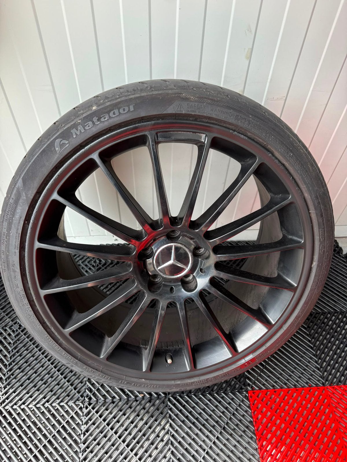 5x112 Mercedes amg breedset 19 inch, Velg(en), 235 mm, Zomerbanden, Ophalen