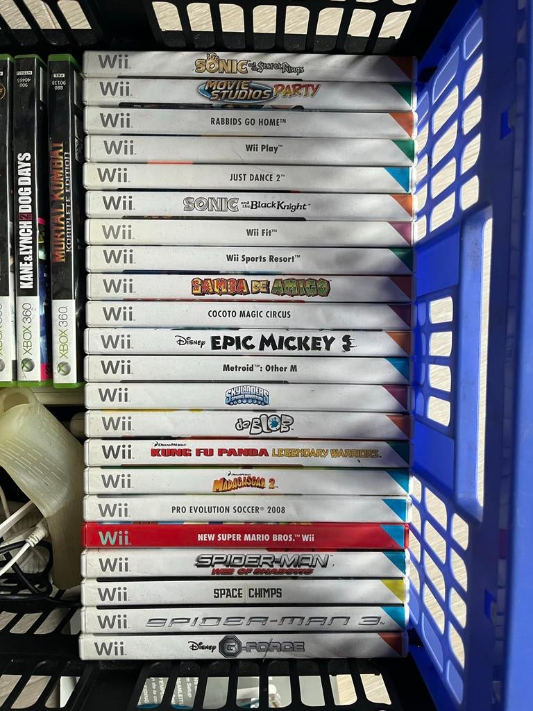 Grote collectie Wii games: Sonic, Mario, Just Dance en meer!, Ophalen, Gebruikt, Overige genres, Eén computer