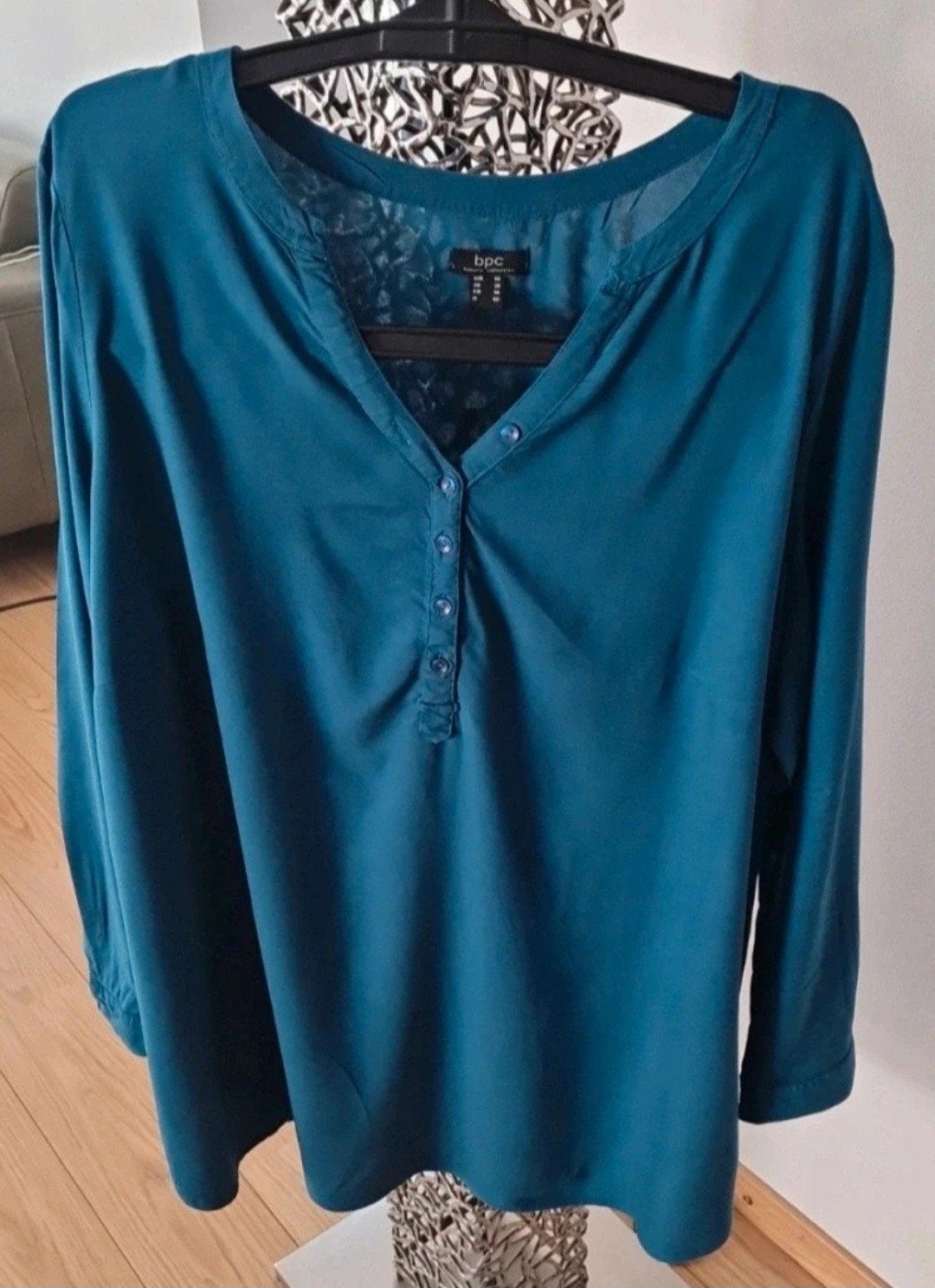 Bonprix Collection Blouse - Petrol Maat 54, Blauw, BPC Bonprix Collection, Maat 46/48 (XL) of groter, Ophalen of Verzenden