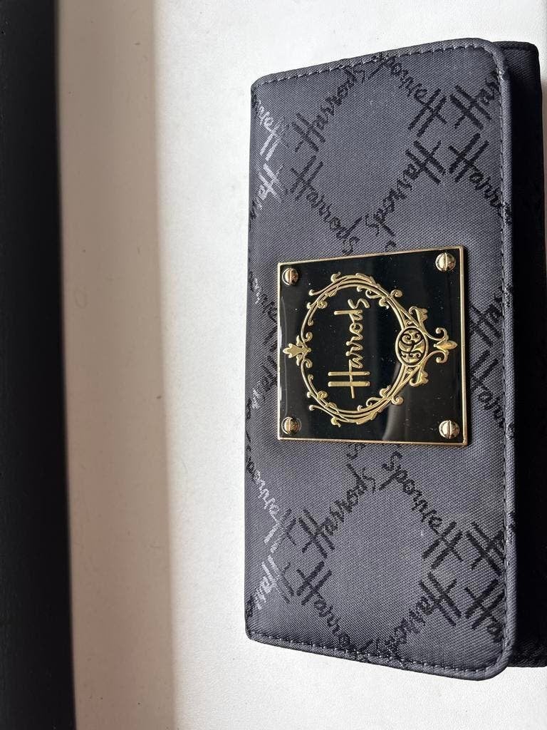 Harrods Portemonnee Zwart met Gouden Logo, Verzenden, Nieuw, Zwart, Overige merken