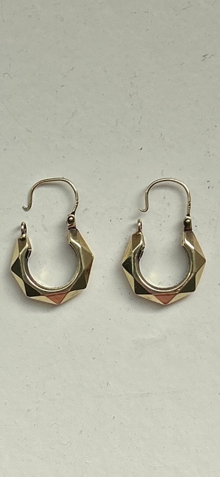 Gouden oorbellen 585 14 karaat oorringen creolen, Sieraden, Tassen en Uiterlijk, Ophalen of Verzenden, Zo goed als nieuw, Goud