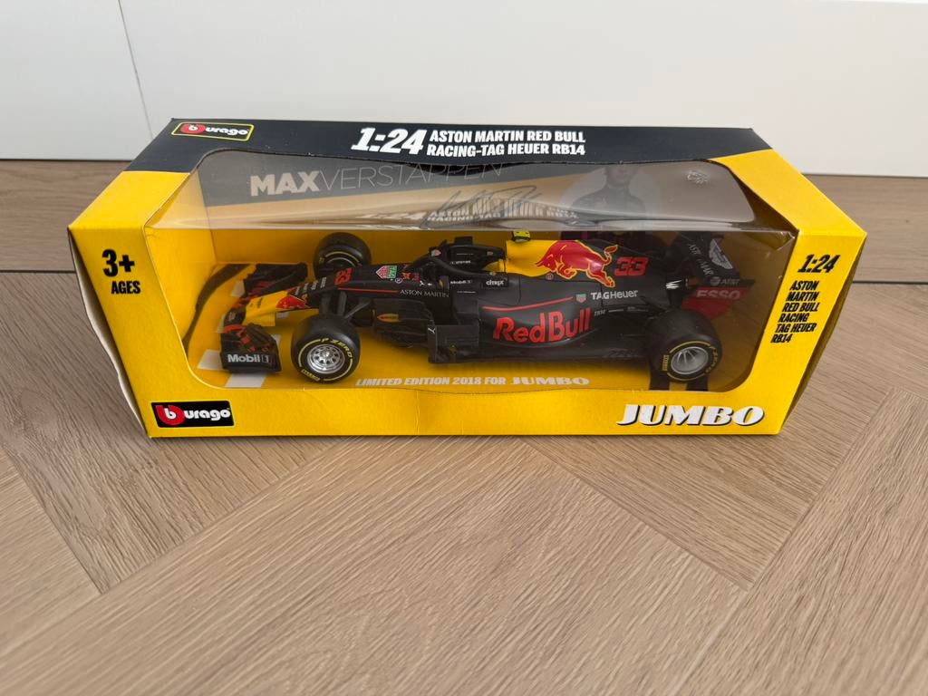 Red Bull F1 Max Verstappen schaalmodel 1:24, Hobby en Vrije tijd, Modelauto's | 1:24, Ophalen of Verzenden, Nieuw, Auto, Bburago
