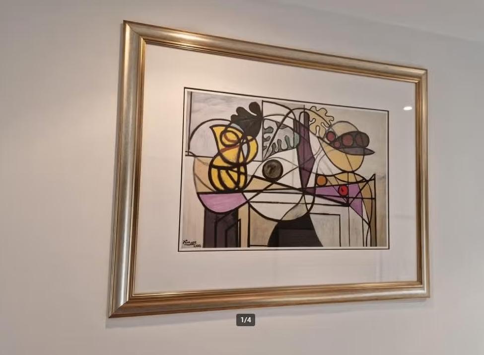 Pablo Picasso " Pichet, coupe de fruits et feuillage, Ophalen of Verzenden