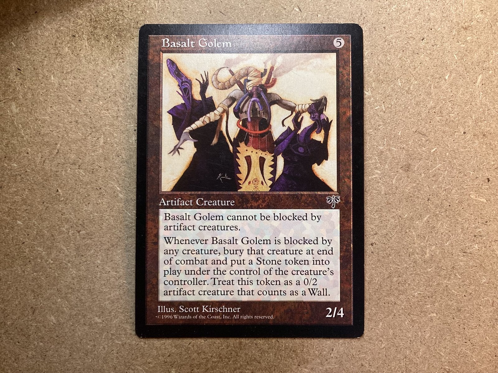 1x Basalt Golem (Excellent), Ophalen of Verzenden, Zo goed als nieuw, Losse kaart