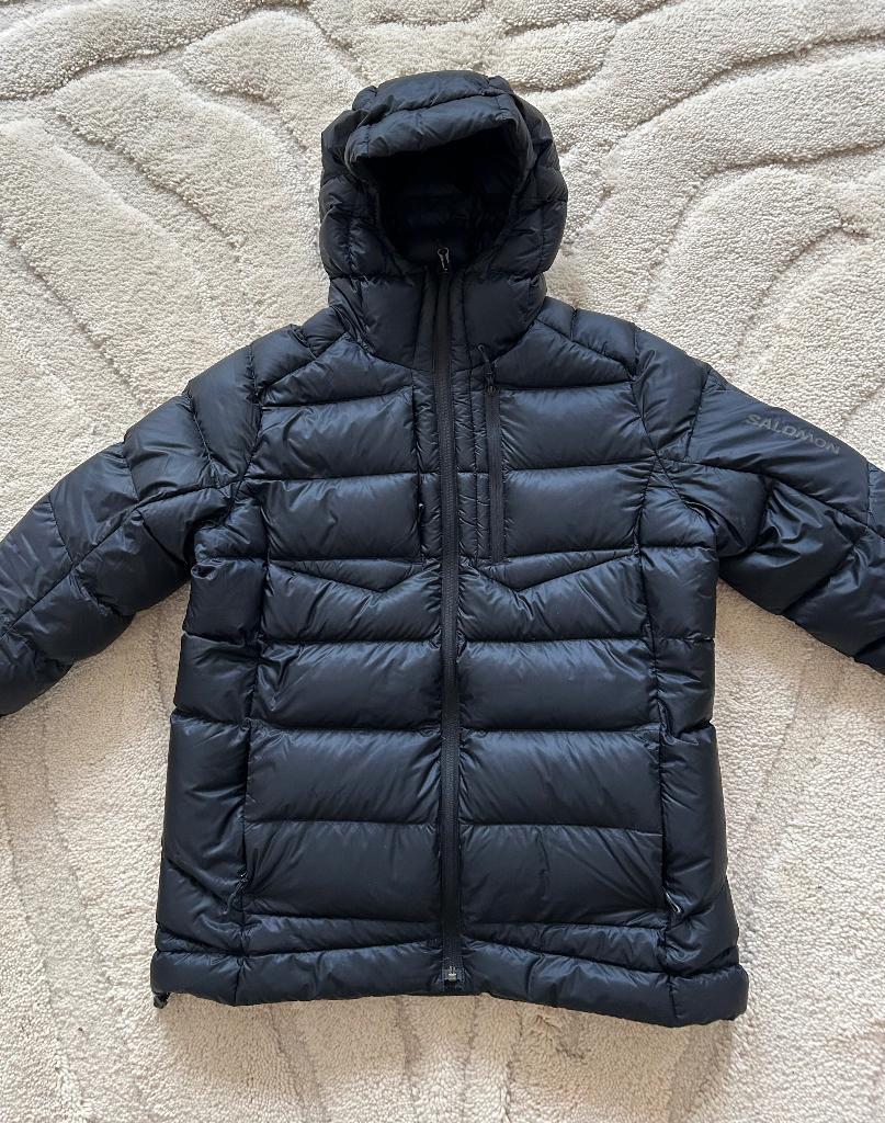 Salomon donsjas, zwart, medium, nieuw.  herfst, lente,, Maat 38/40 (M), Salomon, Zwart, Nieuw