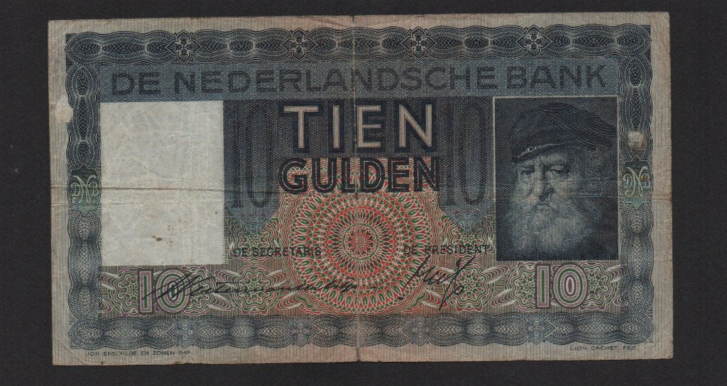 10 Gulden Bankbiljet 1939 Zeer Fraai Biljet, Ophalen of Verzenden, 10 gulden, Los biljet