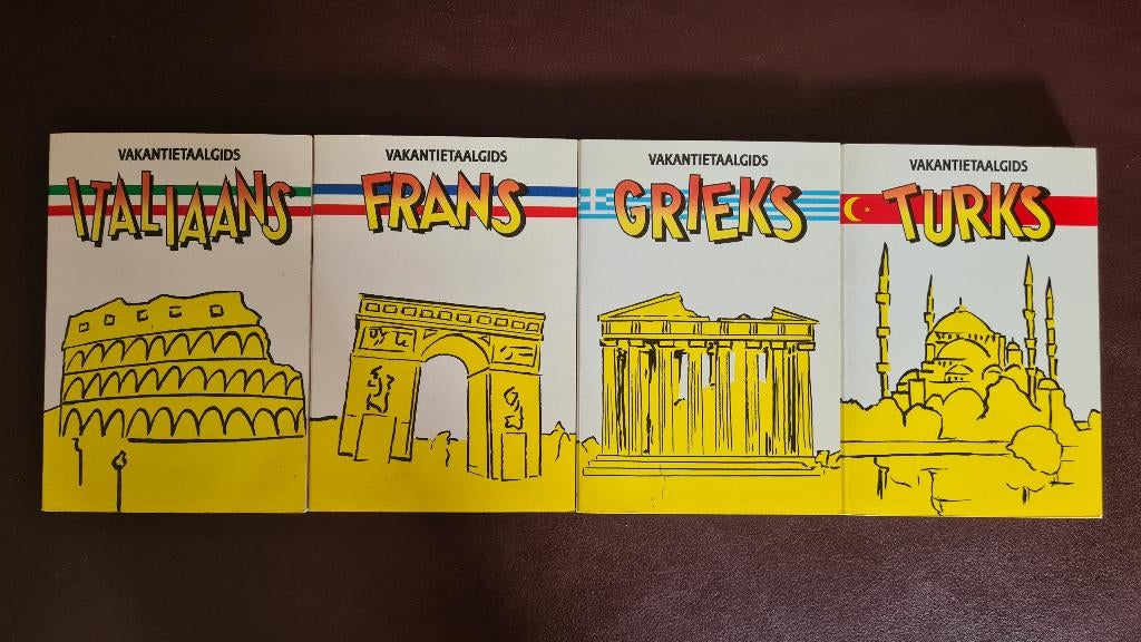 4 vakantie taalgidsen, Boeken, Woordenboeken, Ophalen of Verzenden, Zo goed als nieuw, Overige uitgevers