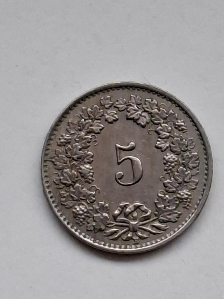 Munt van 5 Helvetica uit 1931, Postzegels en Munten, Munten | Europa | Niet-Euromunten, Ophalen of Verzenden, Overige landen, Losse munt