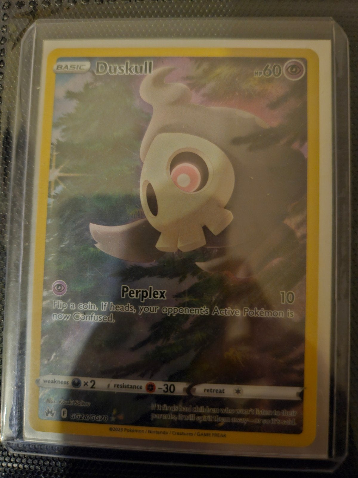 Pokemon Duskull GG28/GG70 Crown Zenith, Ophalen of Verzenden, Zo goed als nieuw, Losse kaart, Foil
