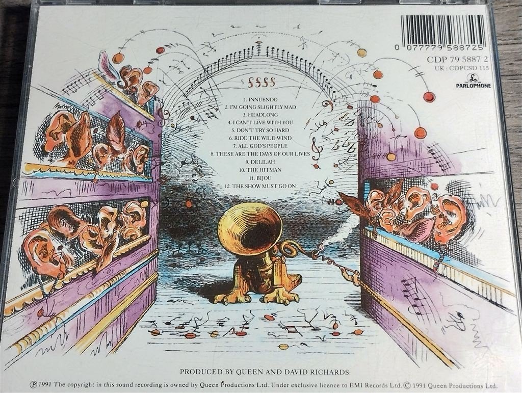 Queen - Innuendo, Ophalen of Verzenden, Zo goed als nieuw, Poprock