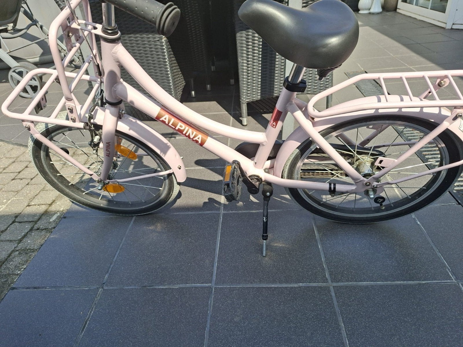 Meisjesfiets Alpina Cargo 18 Inch, Fietsen en Brommers, Ophalen, Terugtraprem, Zo goed als nieuw, 18 inch