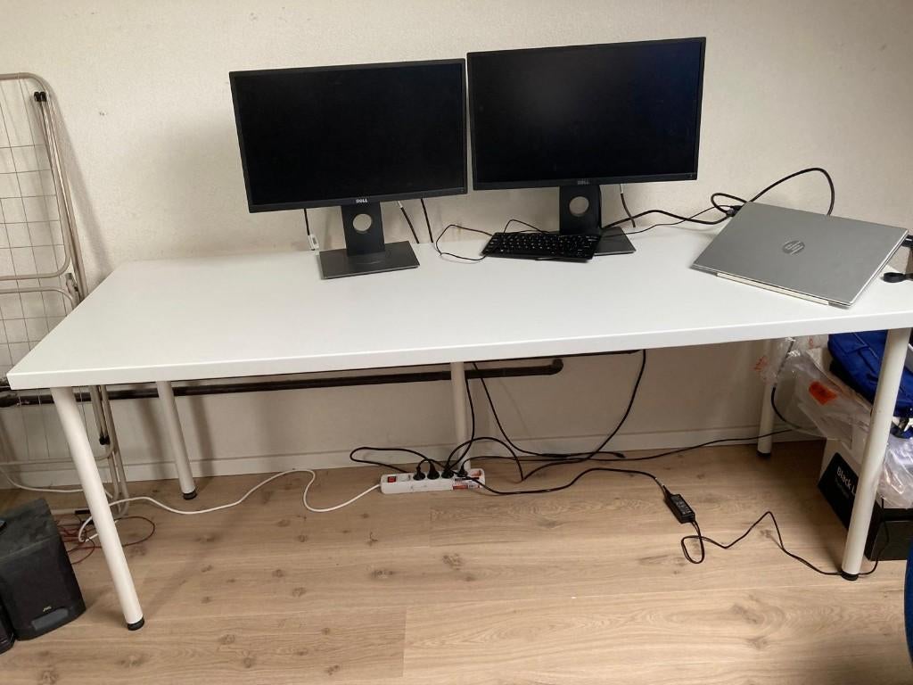 Wit bureau gratis afhalen, Spaanplaat of MDF, IKEA, Wit, Ophalen