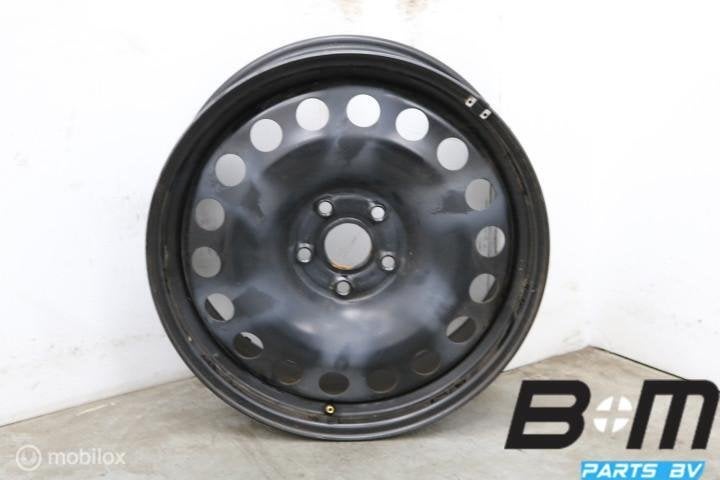 Org. 18 inch stalen velgen ID.3 / VW Golf / Caddy! 1EA601027, Gebruikt, Velg(en)