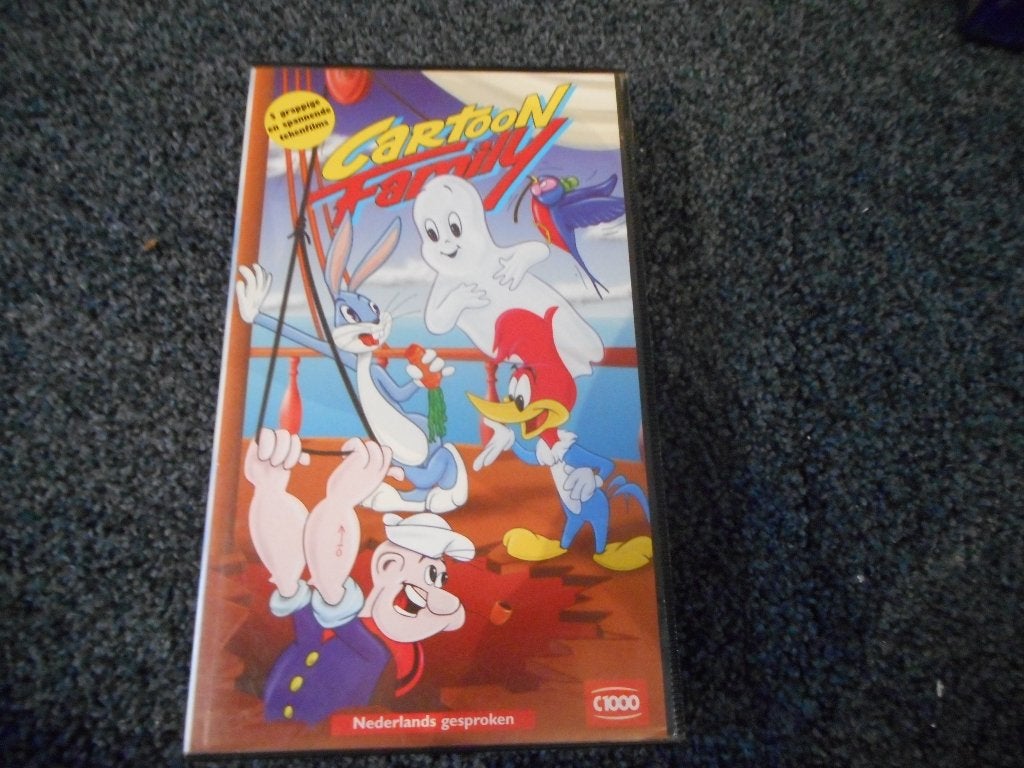 CARTOON FAMILY! Leuke Tekenfilm Klassiekers Op VIDEO!, Cd's en Dvd's, Tekenfilm, Verzenden, Alle leeftijden, Zo goed als nieuw