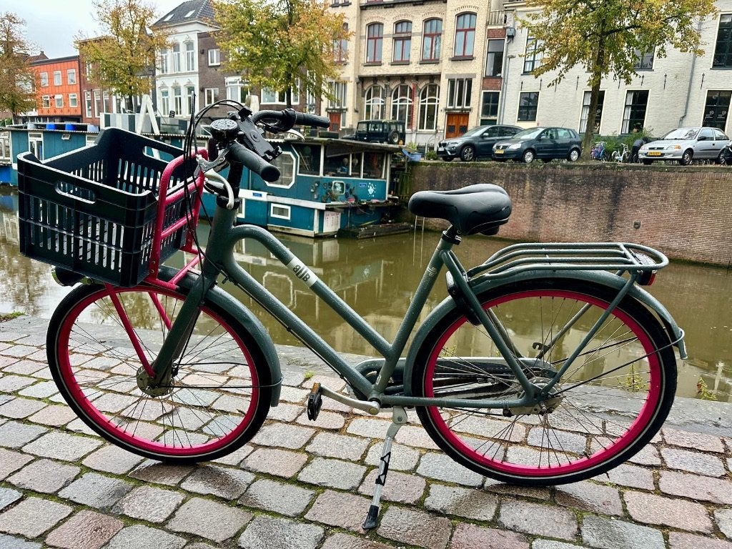 Foto 4 van Batavus city bike with pink wheels, very good condition
