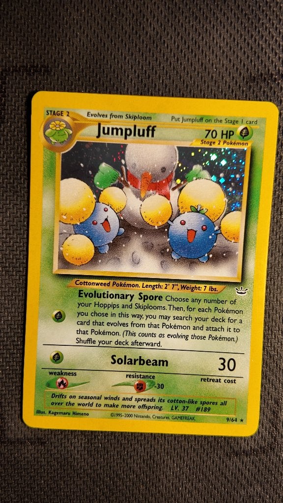 Jumpluff 9 Neo Revelation | Pokemon kaart, Ophalen, Zo goed als nieuw, Losse kaart, Foil