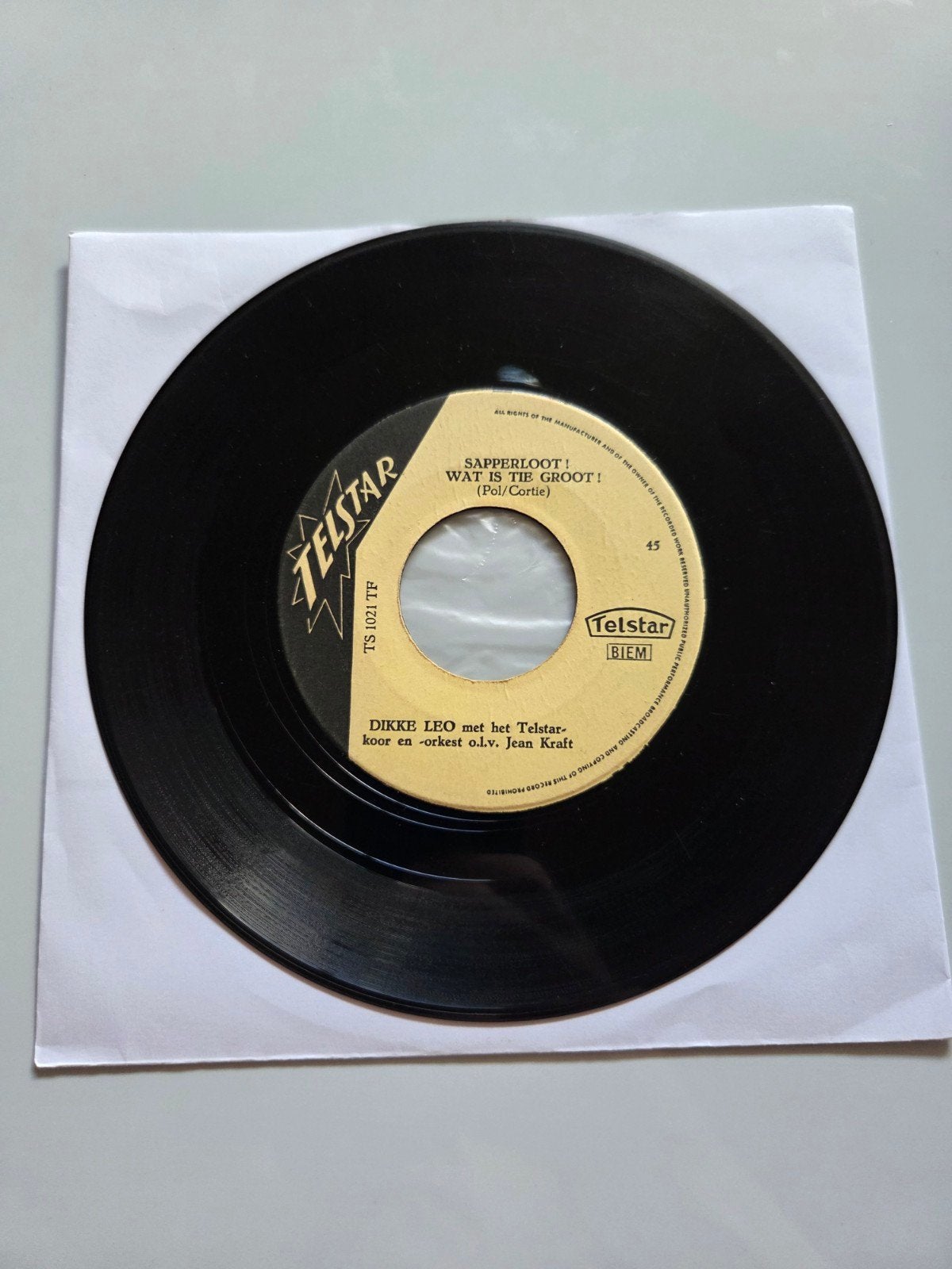 Dikke Leo - Sapperloot! wat is tie groot, Gebruikt, 7 inch, Single, Ophalen of Verzenden